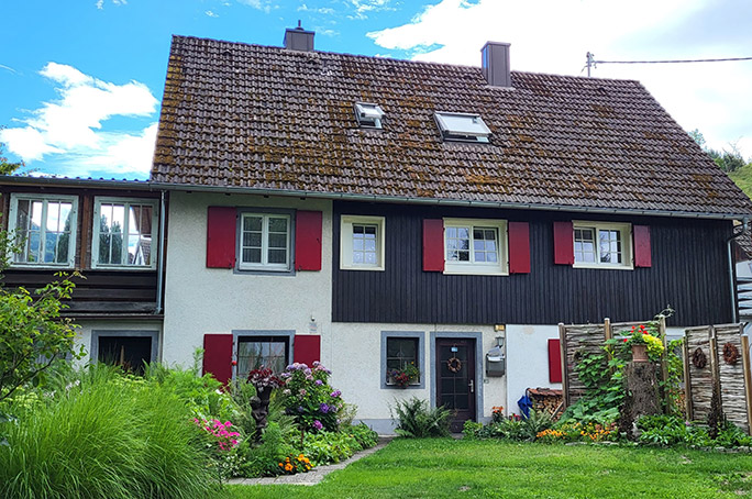 Garten direkt am Bach